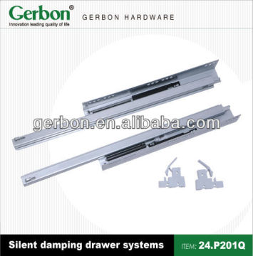 Concealed 3/4 partial extension drawer slide with clip