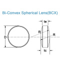 Bi-konvexe sphärische Linse