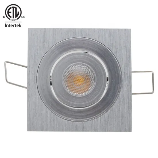 12V 24V DC 3W Dimmable Recessed Square LED Downlight ETL