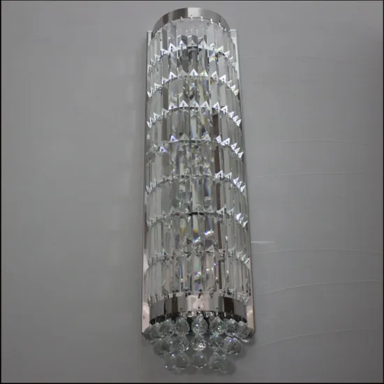 living room long crystal wall lamp