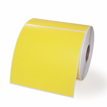 Premium yellow address shipping label 100x150 sticker