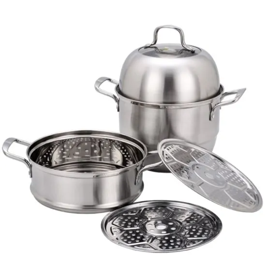 Extra Thick Multi-layer Sanding Double Bottom Steamer