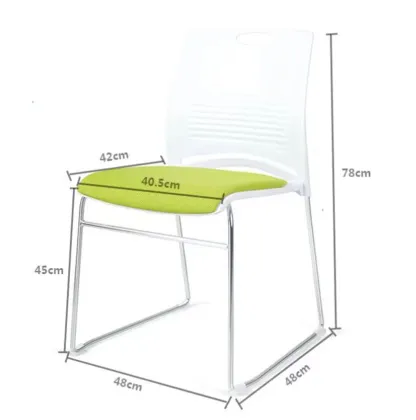 Conference Chair Plastic Office Chair One-Piece Molding Training Chair