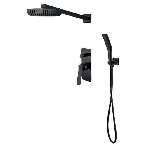 Hot And Cold Black Shower Faucets Brass