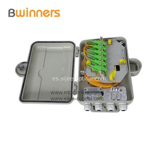 Caja de distribución de terminación de divisor de fibra óptica PLC