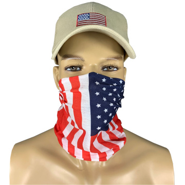 Custom reusable scarf neck cover American bandana