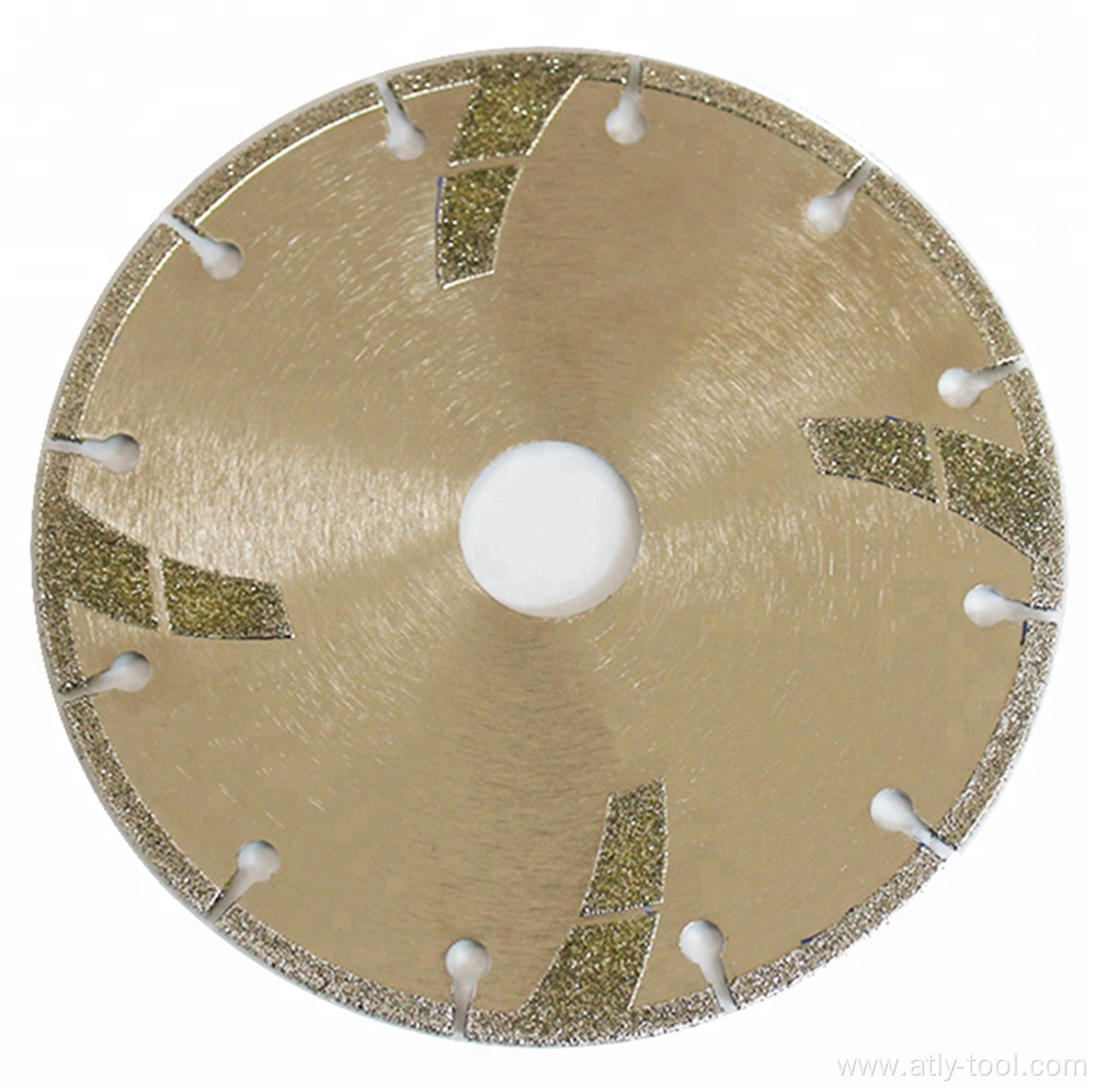 Electroplating circular saw blade