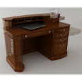 Bureau d'angle avec huche et classeur