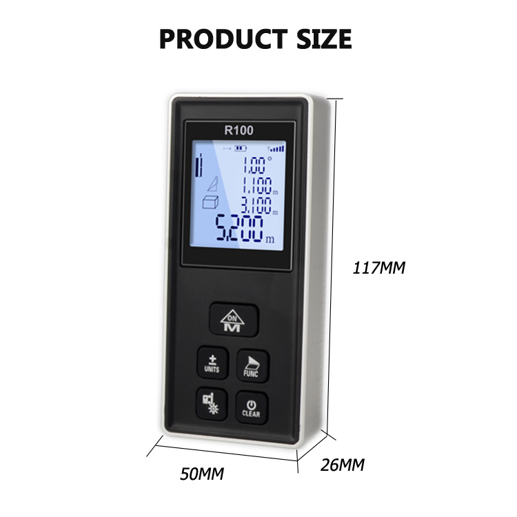 Laser Distance Meter Size