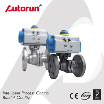 Wcb/Stainless Steel Pneumatic Flange Ball Valve