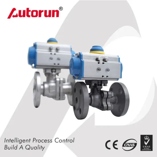 Wcb/Stainless Steel Pneumatic Flange Ball Valve