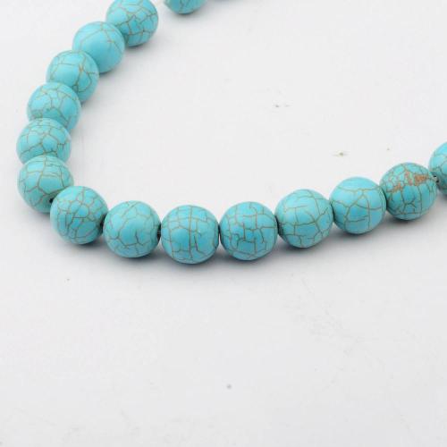 14MM Loose natural Turquoise Crystal Round Beads for Making jewelry