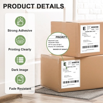 500pcs 100*150mm Thermal Label Adhesive Sticker Roll