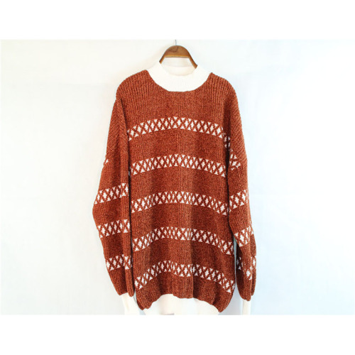 Einfacher Stil gestrickter Kaschmirpullover