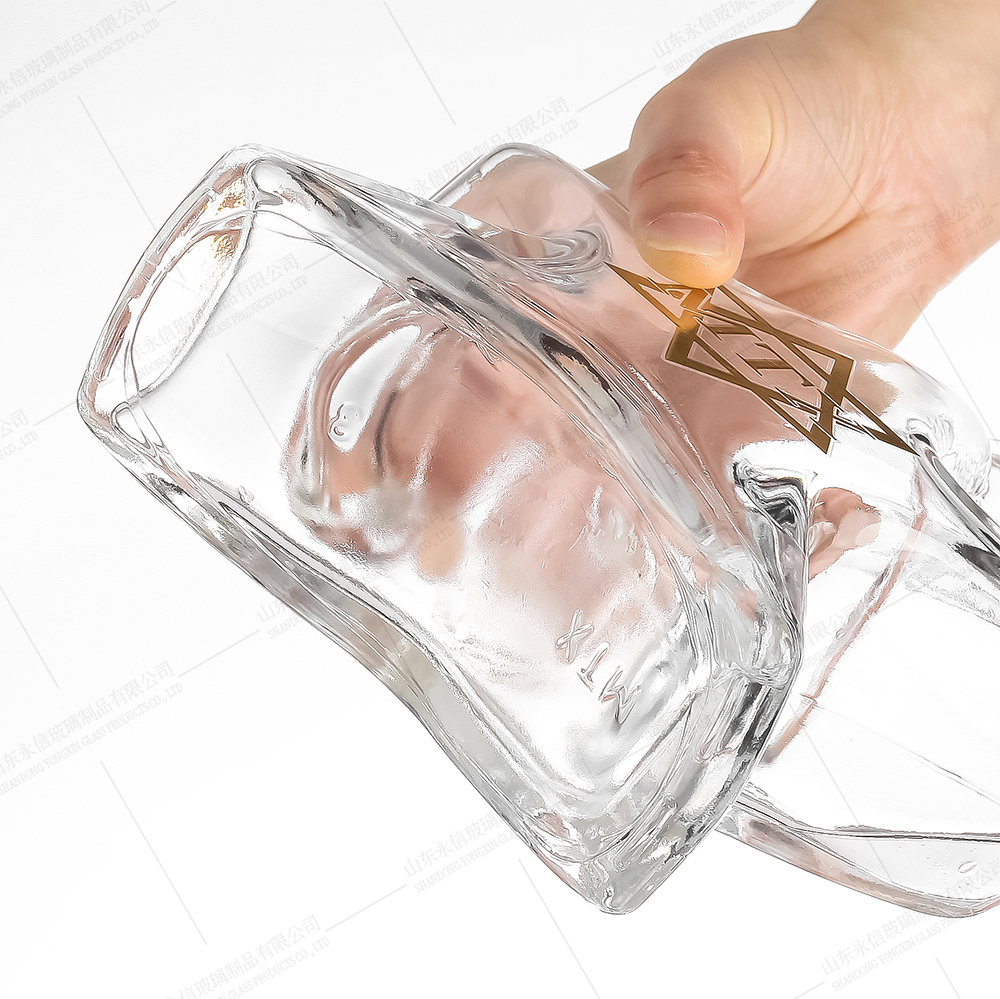Custom star shape glass alsace bottle wholesale