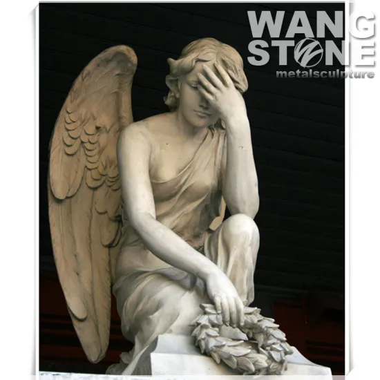 Life Size Stone Guardian Angel Statue