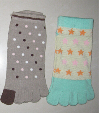 Toe sock five toe sock Custom 100% cotton 5 toe socks