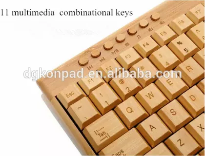 Environmental fashional manual bamboo keyboard and mouse