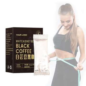 Private Label Natural Ingredient Sugar Free Plant White Kidney Bean Weight Loss Slimming Black Coffee Powder