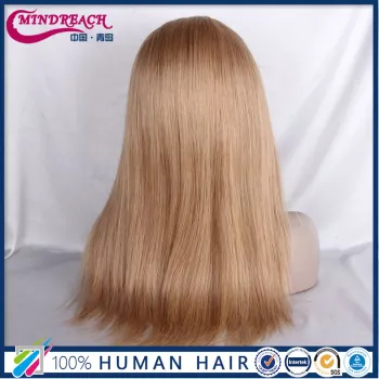 Best quality 180% denisty unprocessed indian hair silk top wig for women