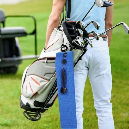 OEM Colorful Towel Metal Clip Magnetic Golf Towel