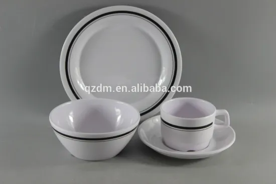 White 12pcs Melamine Dinnerware Sets