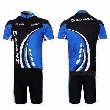 Giant Cycling Short-sleeved Jersey and Bib Shorts/Short Pants, ODM and OEM Orders are Welcome