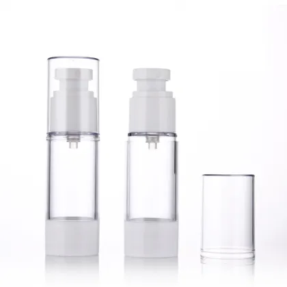 plastic 100ml 120ml white skincare airless spray lotion cream pump bottle for skin care