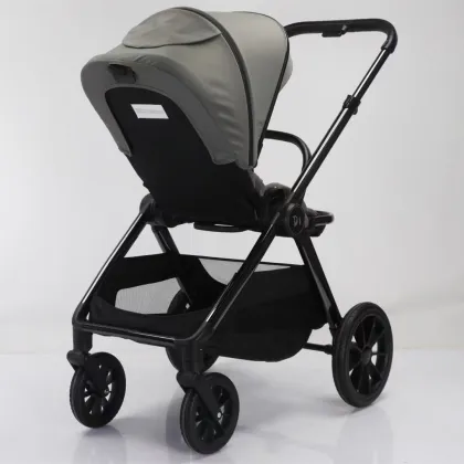 Multifunctional Foldable Lightweight Stroller for Infants and Toddlers with High Landscape Seat and Baby Basket