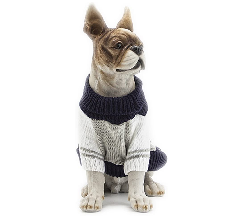 Dog Sweater Plaid Warm Clothes