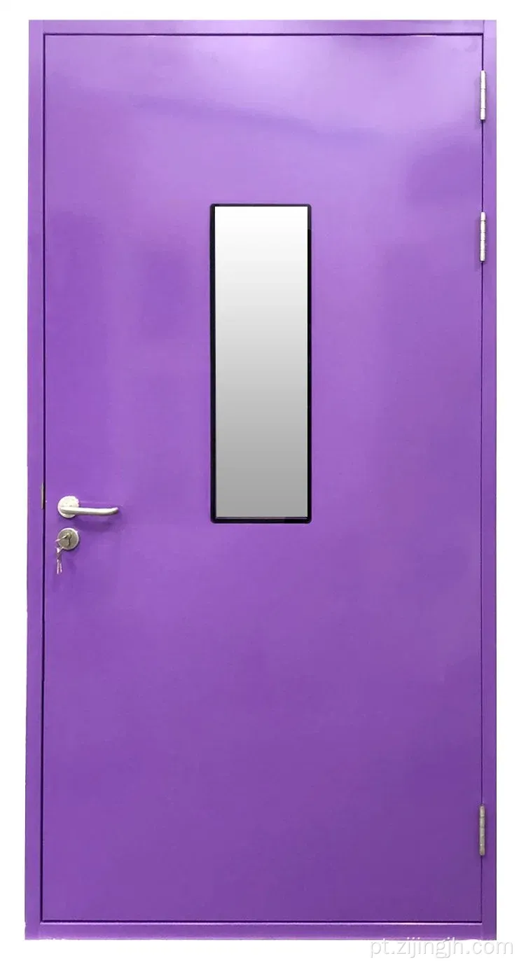 Porta de entrada limpa de entrada azul por atacado porta de balanço hermético