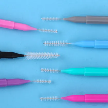 Silicone Soft Orthodontic Interdental Toothpick Floss Dental Brush Tool