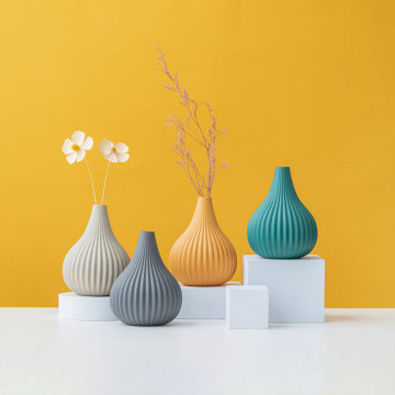 Moderne Noordse bloemenvaas keramische potten voor binnendecoratie