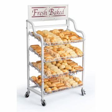 4 Shelves Bakery Display Rack