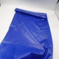 Blue heat sealable soft PVC film