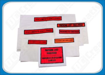 Oil Resistant Polyethylene Self-adhesive Document Enclosed Envelope For Invoices, Cards