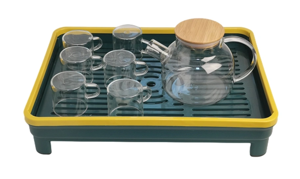 Practical Draining Tea Tray For Home And Office