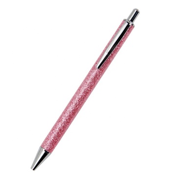 Hurtowa gorąca wyprzedaż niestandardowe lśniące metalowe biuro i szkolne długopisy Ballpoint