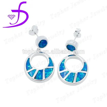 925 sterling silver stud earrings simple circular silver earrings design