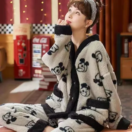 women's winter coral fleece pajamas