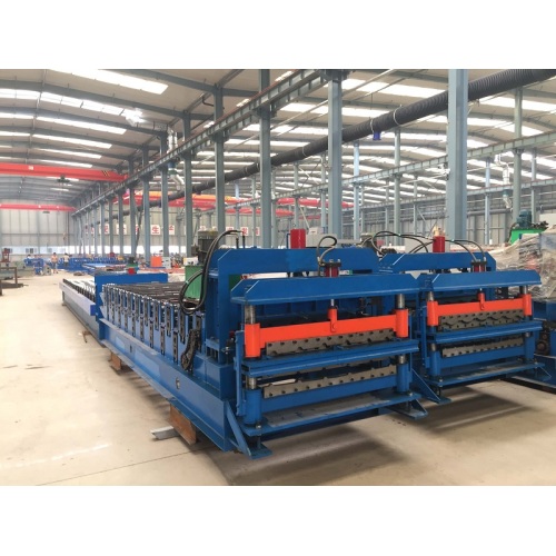 Double layer sheet tile roll forming machine