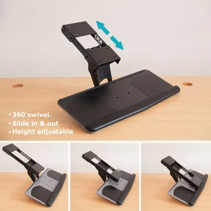 Fully Adjustable Keyboard and Mouse Tray