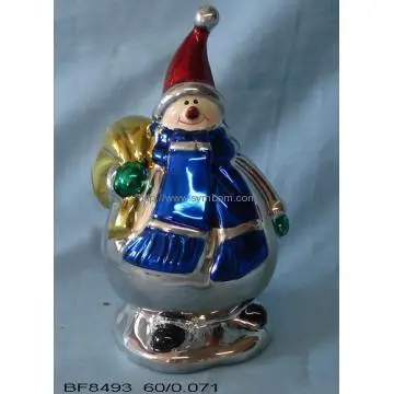 Wholesale Xmas Ornaments Ceramic Snowman