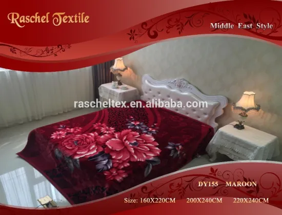 100 Polyester 2ply 1side embossed 6 kg thick extra soft blanket