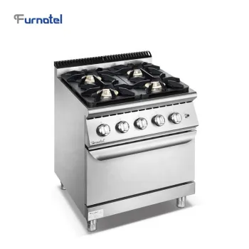 Warehouse Clearance Sale Furnotel Commercial 700 Series 4 Burner Gas Range With Oven