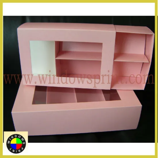 Pink macaroon box