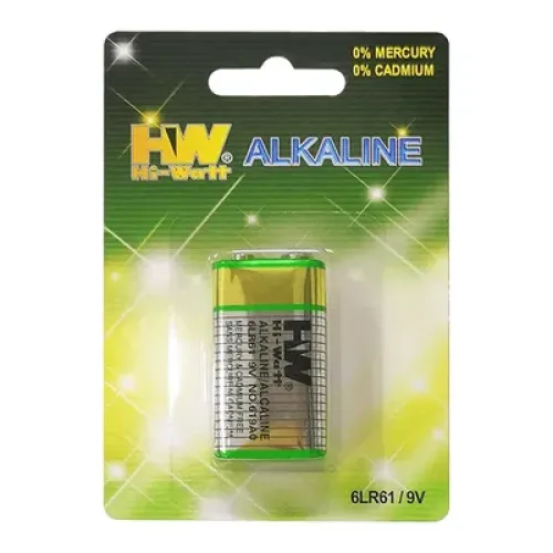 Pila alcalina HW 9V 6LR61