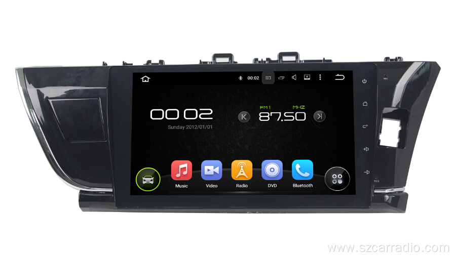 Toyota Corolla 2014-2015 Right Car DVD Player