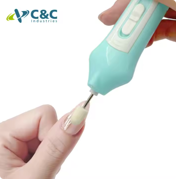 Battery-Powered LED Manicure Kit for Home Nail Care