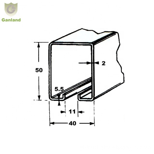 GL-15414 Steel Curtain Track Rail Side Curtain Rod Guide